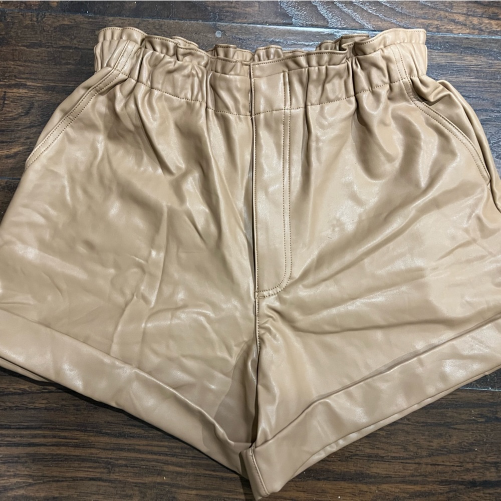 Faux shorts tan